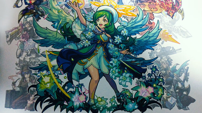 未公開イラスト、ラフ画、開発秘話満載！モンスト画集（第２弾）を入手！